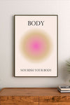 Bright illustrated vertical poster featuring yellow lemons and pink lemonade splashes with a cheerful, retro botanical style against white
