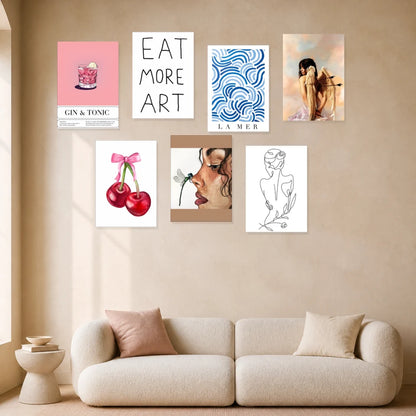 Close-up of Pink Lemonade poster artwork and print detail - gallery image 3 of 5