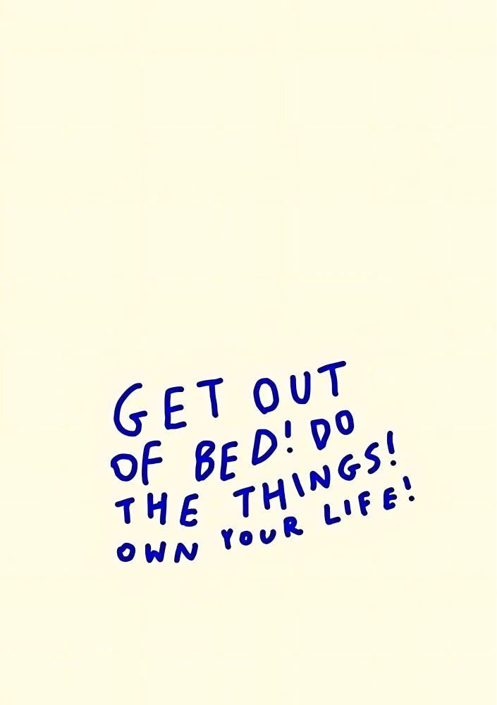 Pink typography design centered on "Do The Thing," featuring bright magenta, lemon yellow, and black lettering in a retro pop art style (Portrait)
