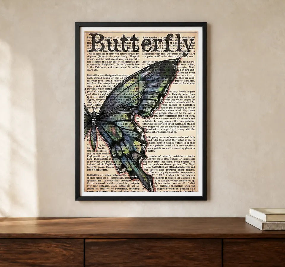 Product-focused lifestyle view of A4 · Black Gallery Frame - gallery image 1 of 5