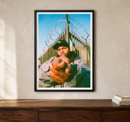 Product-focused lifestyle view of A4 · Black Gallery Frame - gallery image 1 of 5