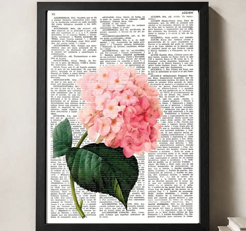 Styled close-up of A4 · Black Gallery Frame - gallery image 3 of 5