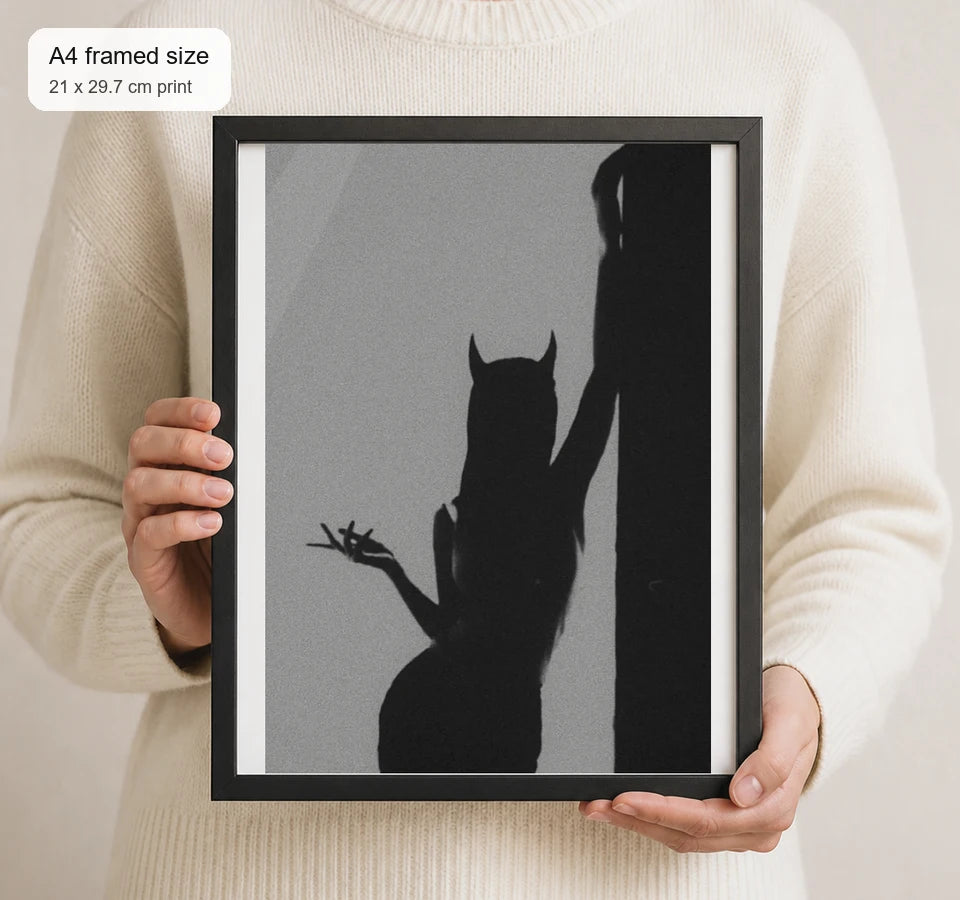 Size reference for A4 · Black Gallery Frame - gallery image 4 of 5