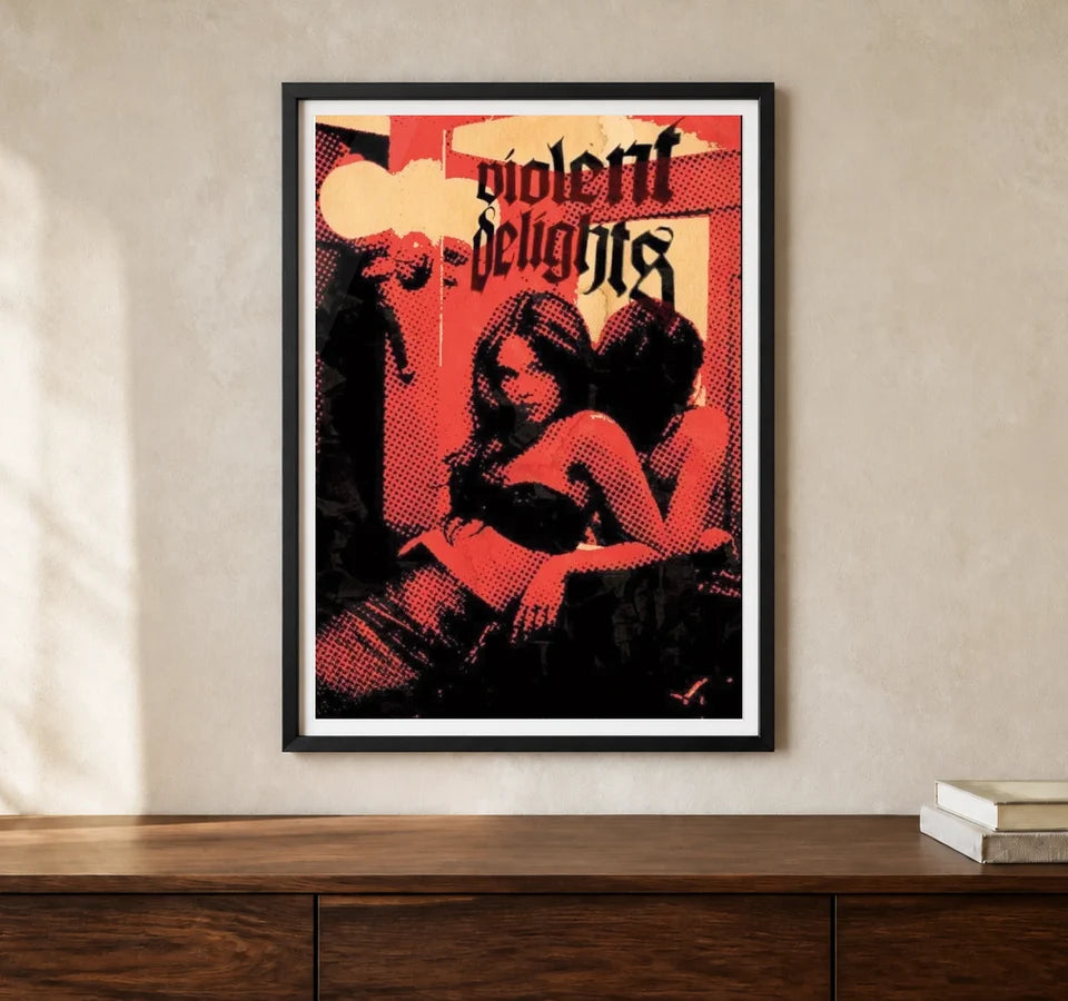 Product-focused lifestyle view of A4 · Black Gallery Frame - gallery image 1 of 5
