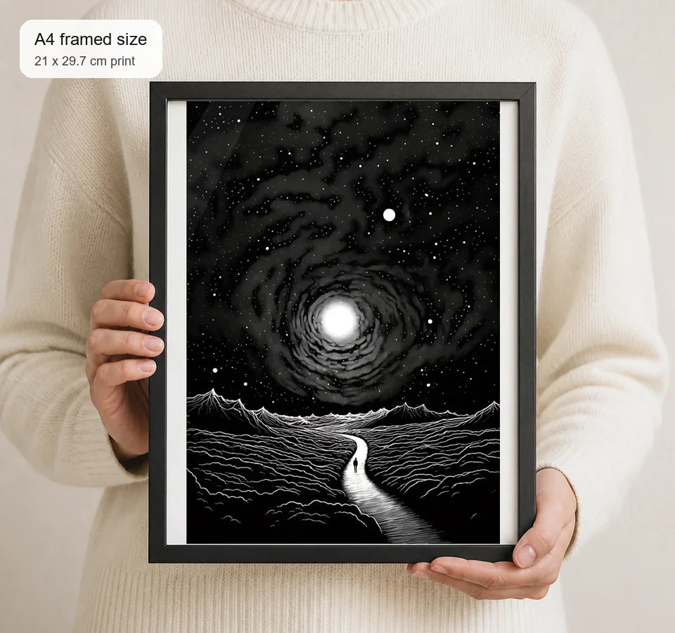 Size reference for A4 · Black Gallery Frame - gallery image 4 of 5