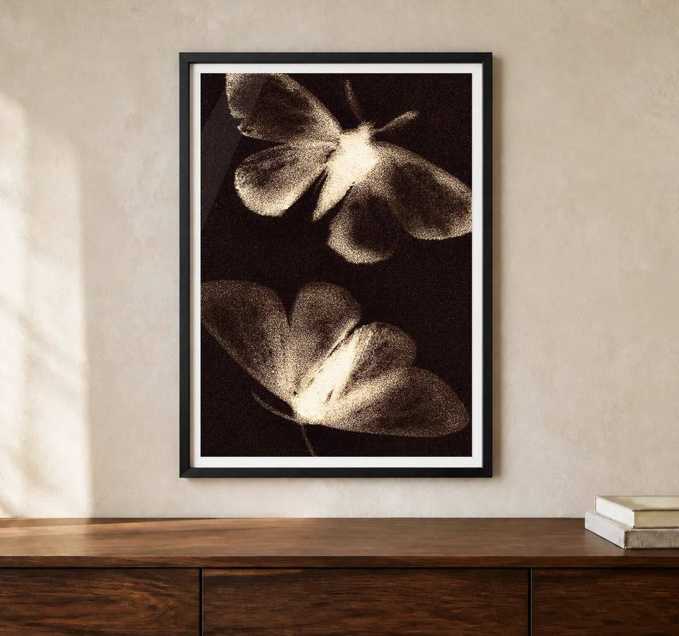 Product-focused lifestyle view of A4 · Black Gallery Frame - gallery image 1 of 5