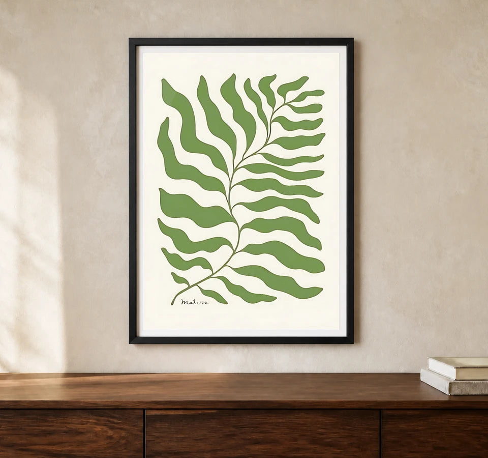 Product-focused lifestyle view of A4 · Black Gallery Frame - gallery image 1 of 5