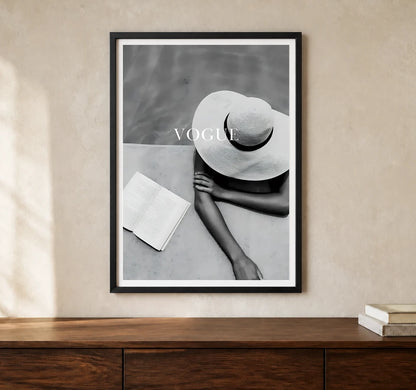 Product-focused lifestyle view of A4 · Black Gallery Frame - gallery image 1 of 5