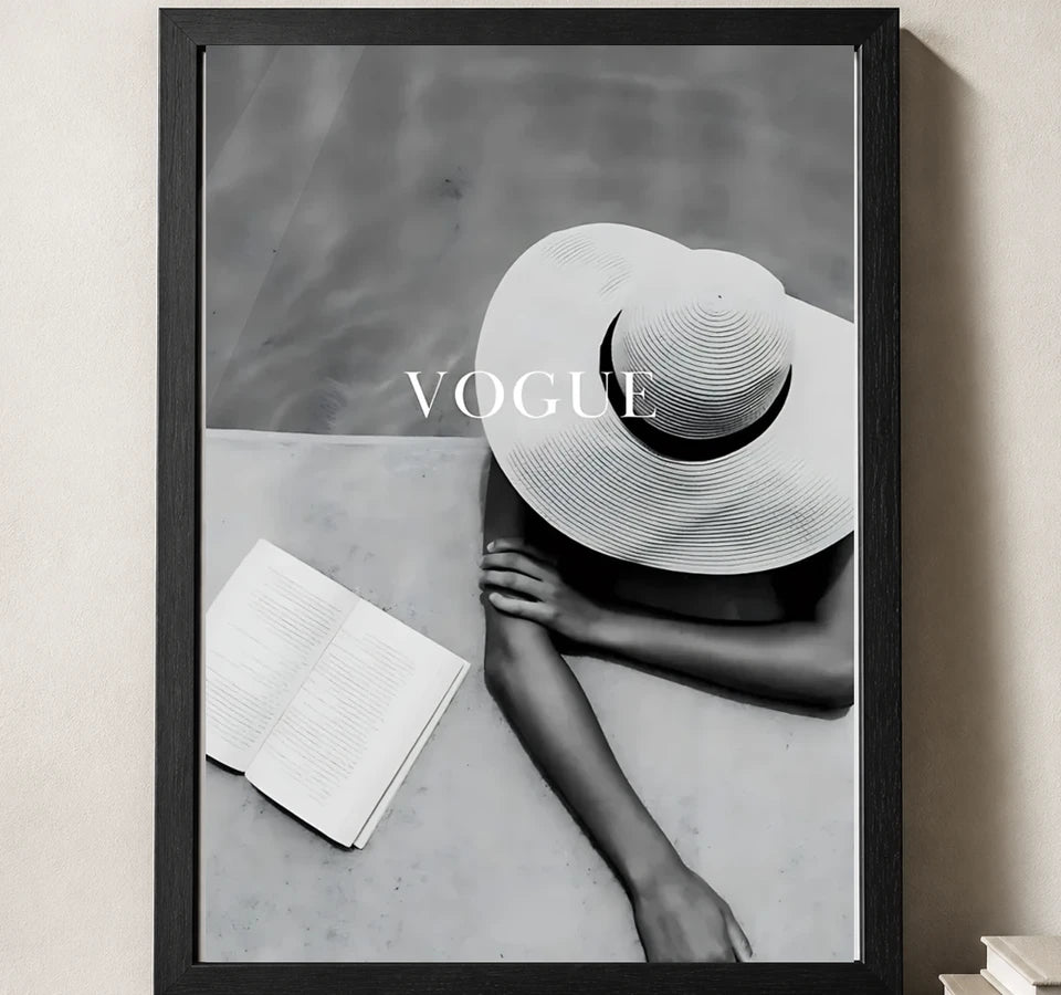Styled close-up of A4 · Black Gallery Frame - gallery image 3 of 5