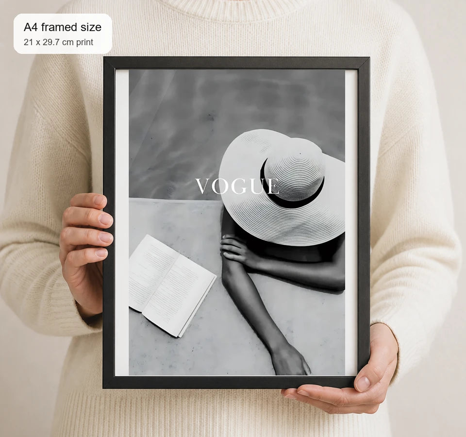 Size reference for A4 · Black Gallery Frame - gallery image 4 of 5