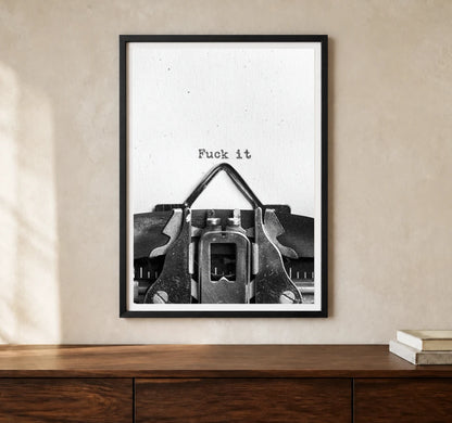 Product-focused lifestyle view of A4 · Black Gallery Frame - gallery image 1 of 5