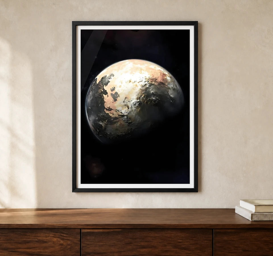 Product-focused lifestyle view of A4 · Black Gallery Frame - gallery image 1 of 5