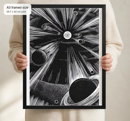 Size reference for A3 · Black Gallery Frame - gallery image 4 of 5