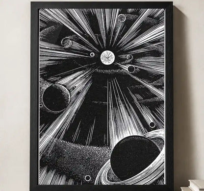 Styled close-up of A4 · Black Gallery Frame - gallery image 3 of 5