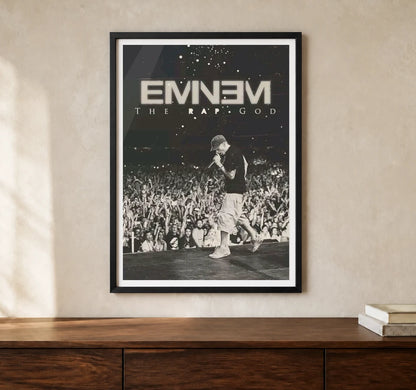 Product-focused lifestyle view of A4 · Black Gallery Frame - gallery image 1 of 5