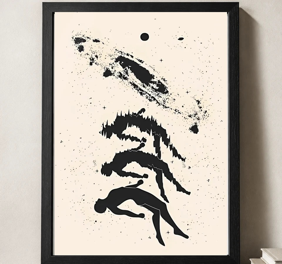 Styled close-up of A4 · Black Gallery Frame - gallery image 3 of 5