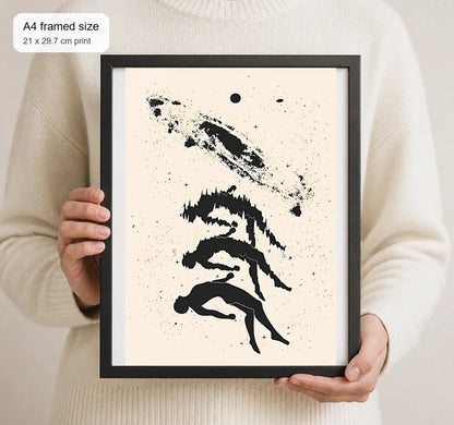 Size reference for A4 · Black Gallery Frame - gallery image 4 of 5
