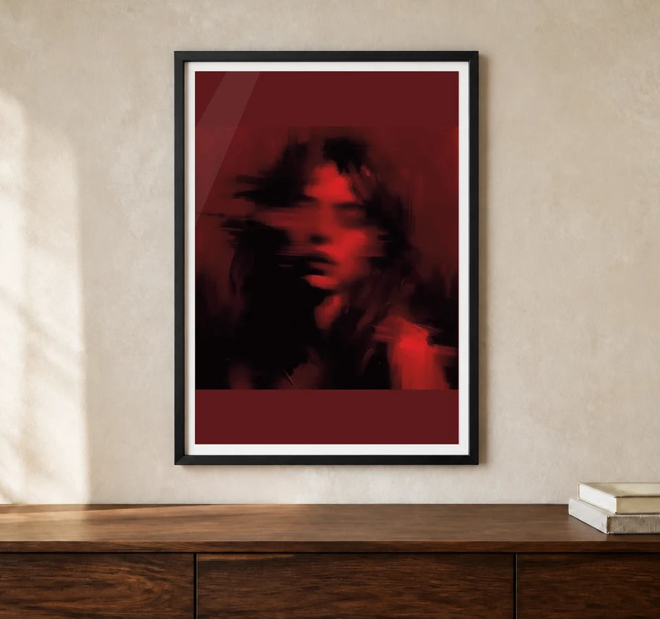 Product-focused lifestyle view of A4 · Black Gallery Frame - gallery image 1 of 5