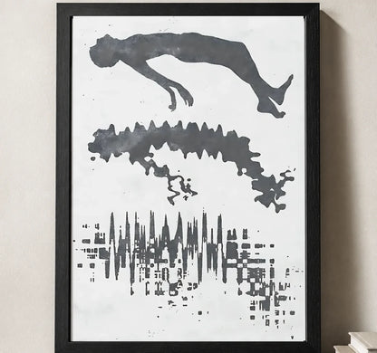 Styled close-up of A4 · Black Gallery Frame - gallery image 3 of 5