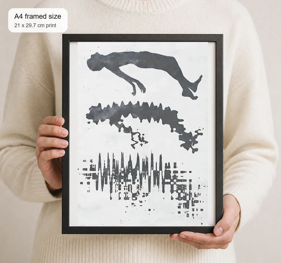 Size reference for A4 · Black Gallery Frame - gallery image 4 of 5