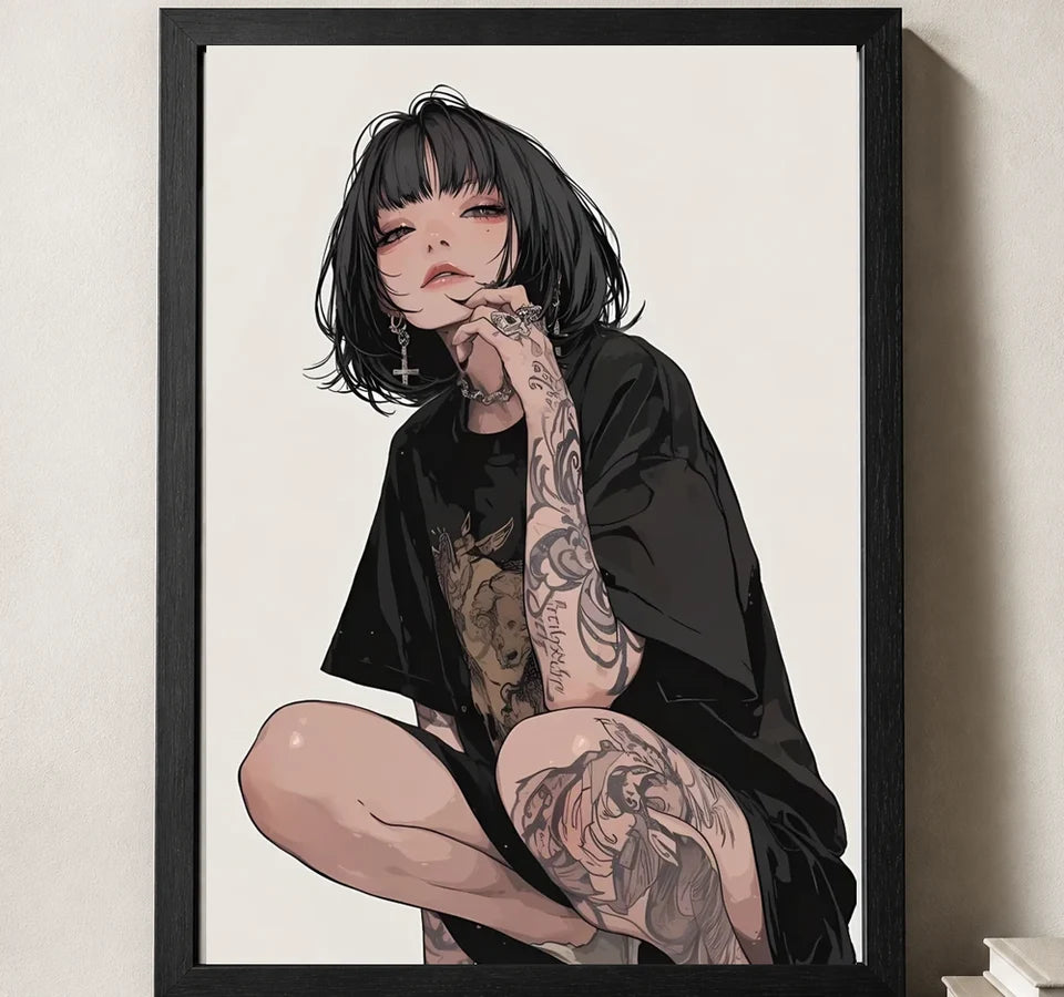 Styled close-up of A4 · Black Gallery Frame - gallery image 3 of 5