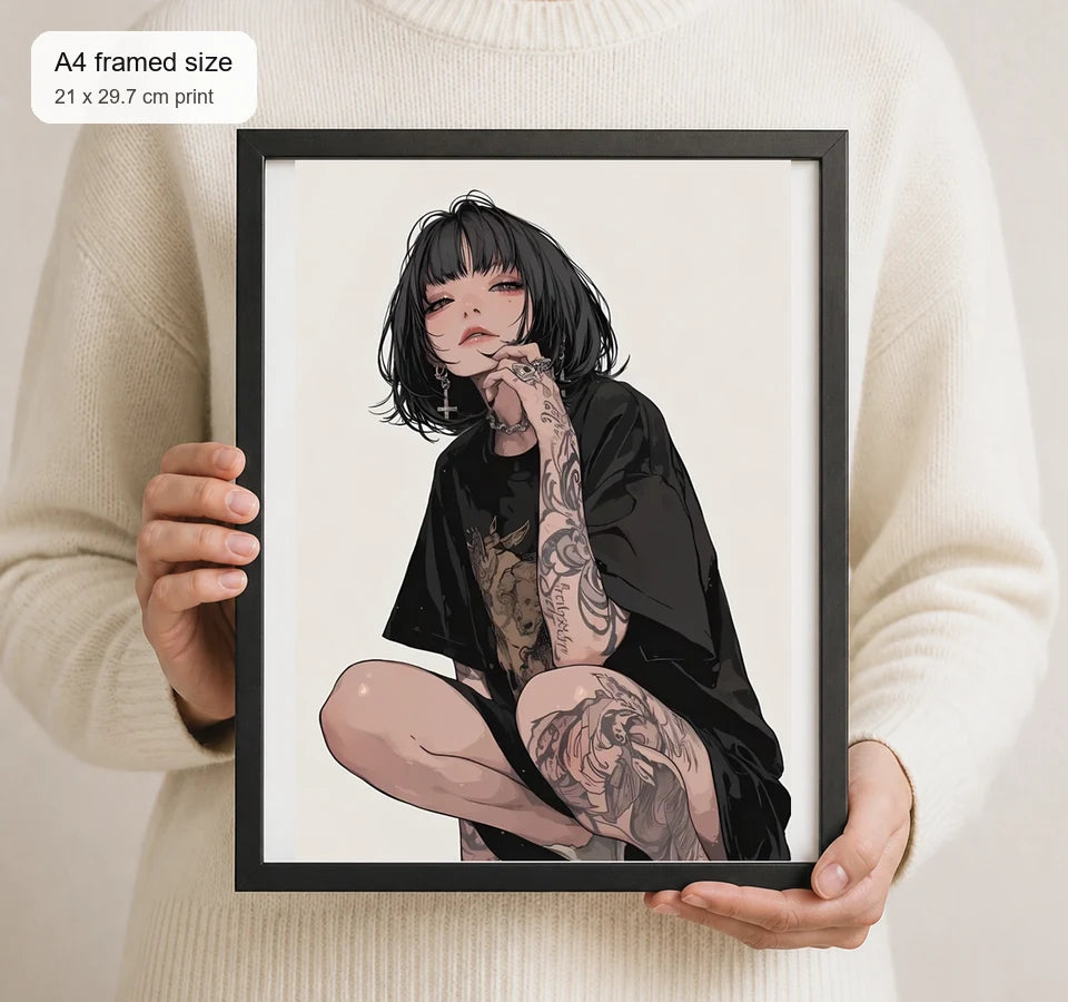 Size reference for A4 · Black Gallery Frame - gallery image 4 of 5