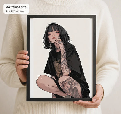 Size reference for A4 · Black Gallery Frame - gallery image 4 of 5