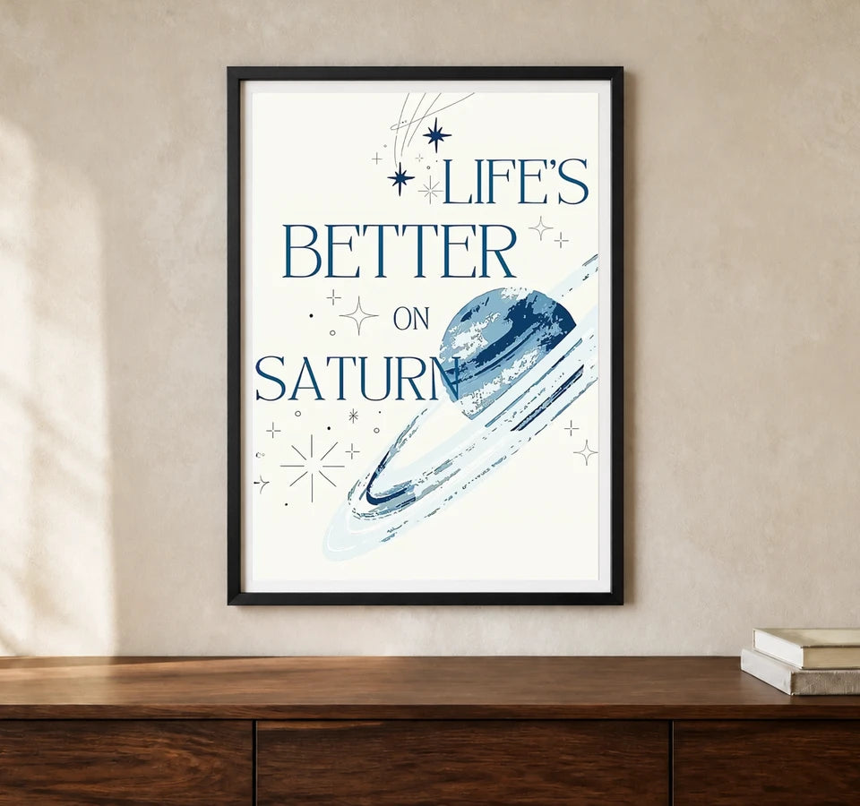 Product-focused lifestyle view of A4 · Black Gallery Frame - gallery image 1 of 5