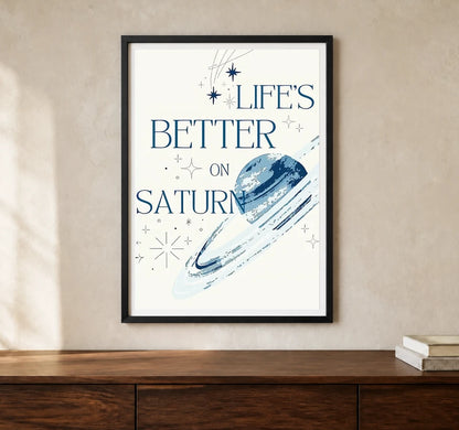 Product-focused lifestyle view of A4 · Black Gallery Frame - gallery image 1 of 5