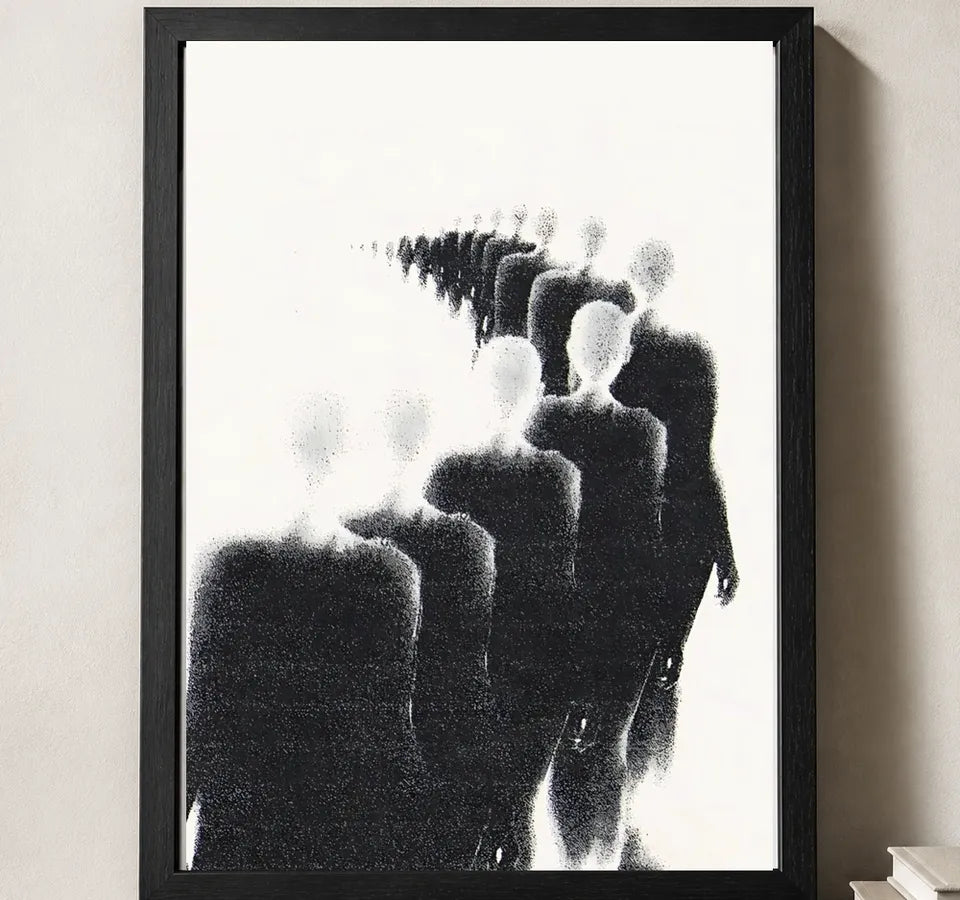 Styled close-up of A4 · Black Gallery Frame - gallery image 3 of 5