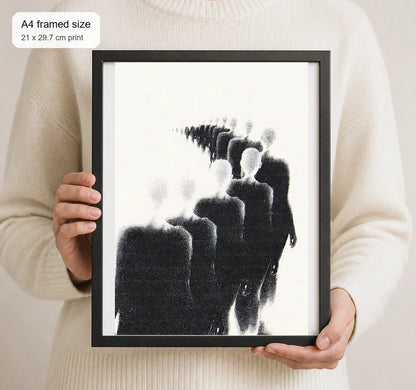 Size reference for A4 · Black Gallery Frame - gallery image 4 of 5