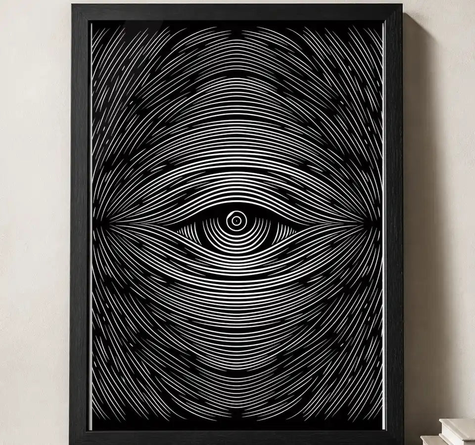 Styled close-up of A4 · Black Gallery Frame - gallery image 3 of 5