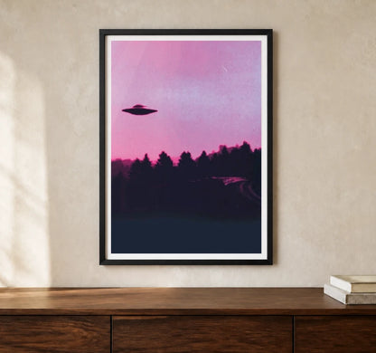 Product-focused lifestyle view of A4 · Black Gallery Frame - gallery image 1 of 5