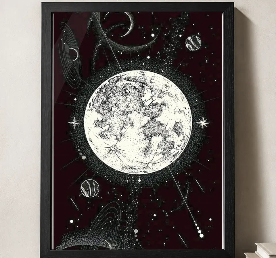 Styled close-up of A4 · Black Gallery Frame - gallery image 3 of 5