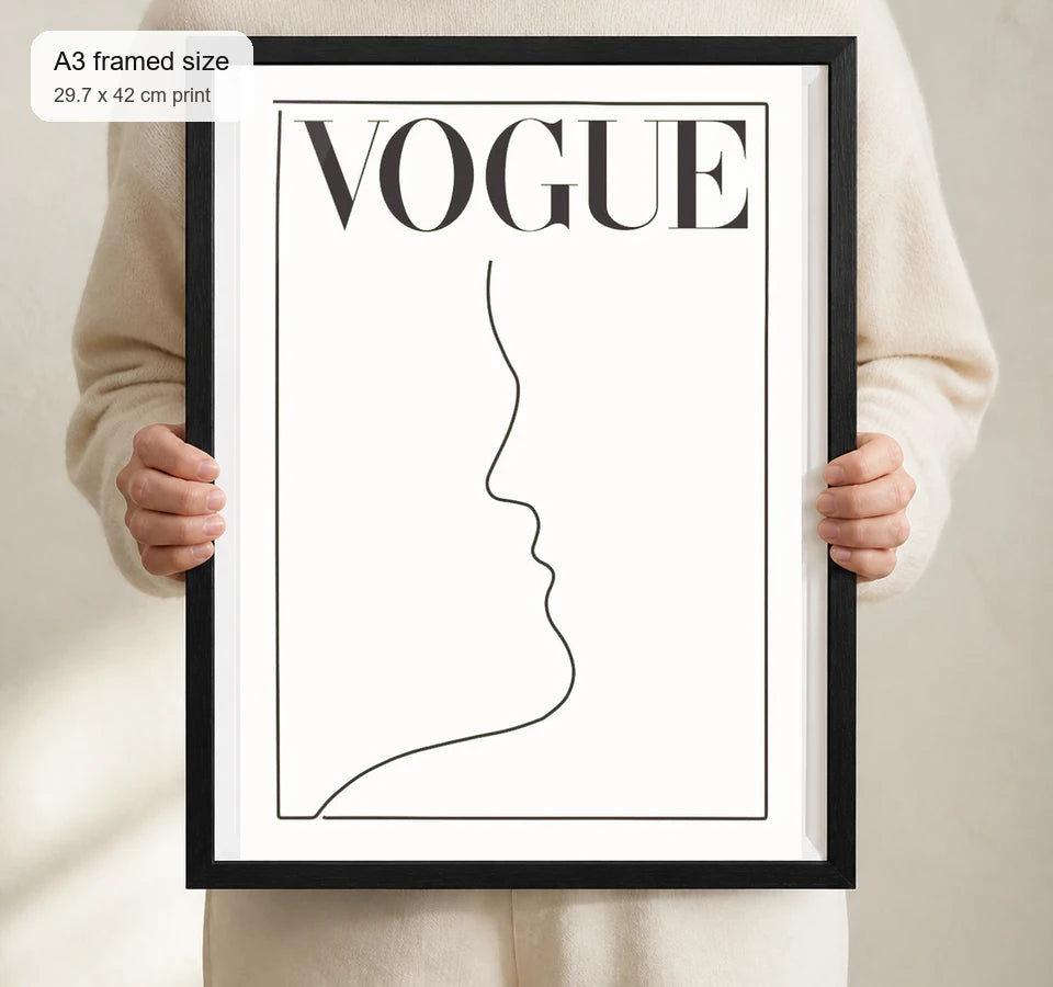 Size reference for A3 · Black Gallery Frame - gallery image 4 of 5