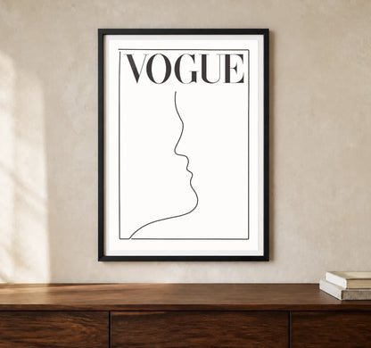 Product-focused lifestyle view of A4 · Black Gallery Frame - gallery image 1 of 5