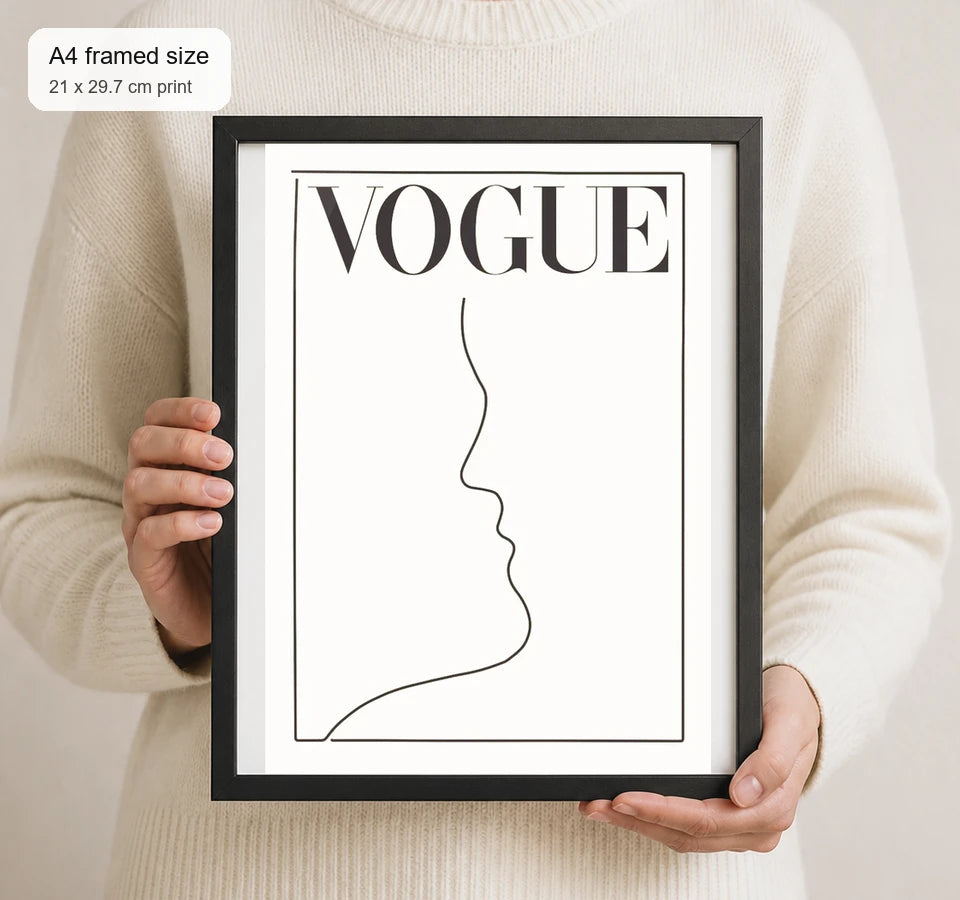 Size reference for A4 · Black Gallery Frame - gallery image 4 of 5