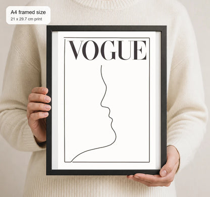Size reference for A4 · Black Gallery Frame - gallery image 4 of 5