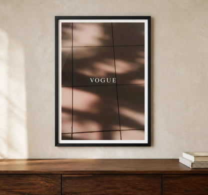 Product-focused lifestyle view of A4 · Black Gallery Frame - gallery image 1 of 5