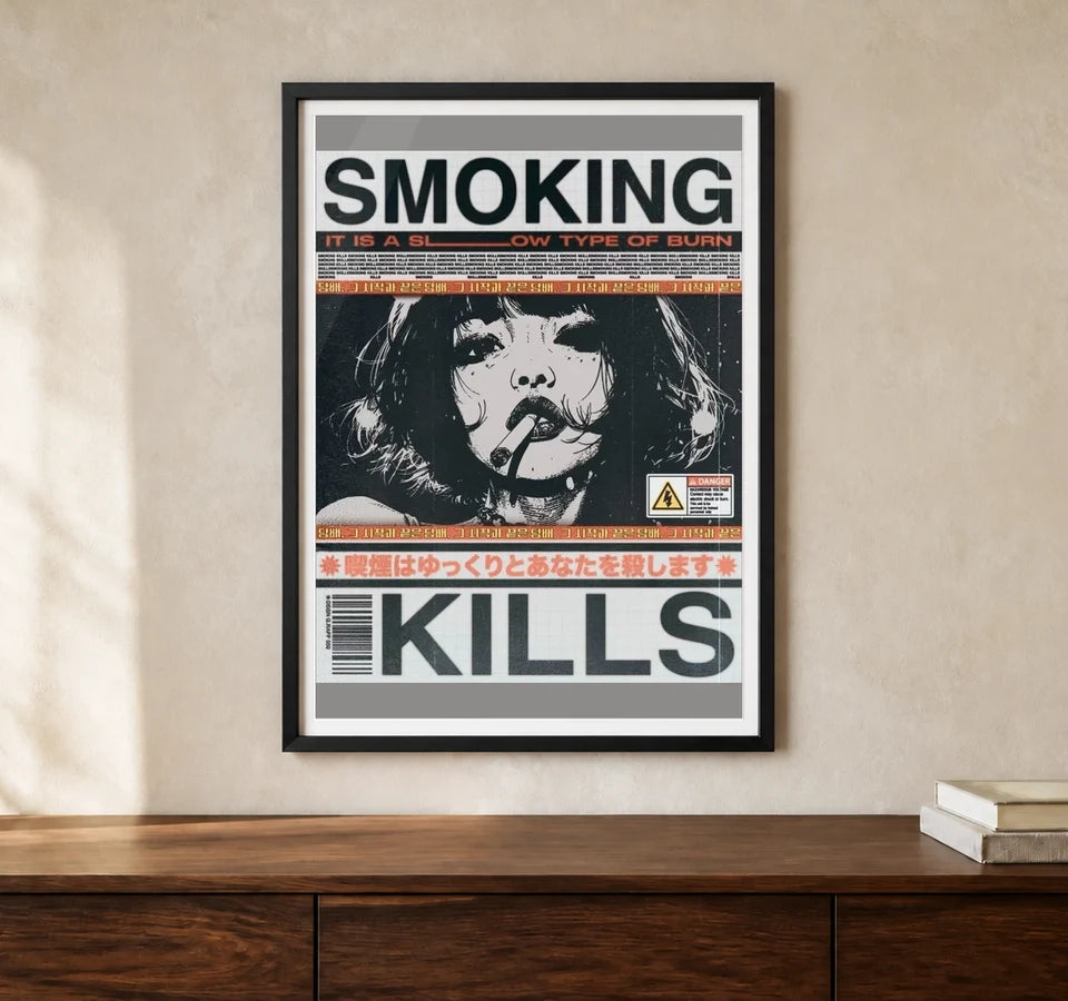 Product-focused lifestyle view of A4 · Black Gallery Frame - gallery image 1 of 5