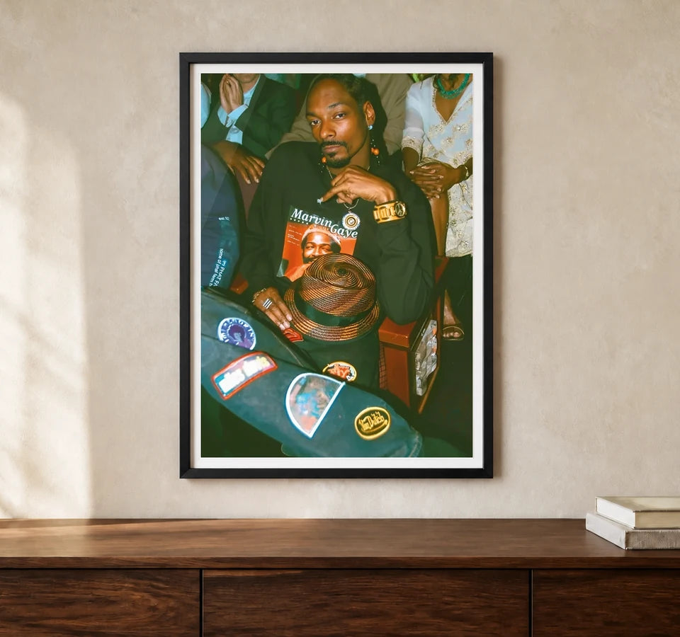 Product-focused lifestyle view of A4 · Black Gallery Frame - gallery image 1 of 5