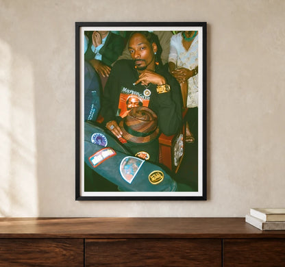 Product-focused lifestyle view of A4 · Black Gallery Frame - gallery image 1 of 5