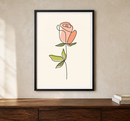Product-focused lifestyle view of A4 · Black Gallery Frame - gallery image 1 of 5