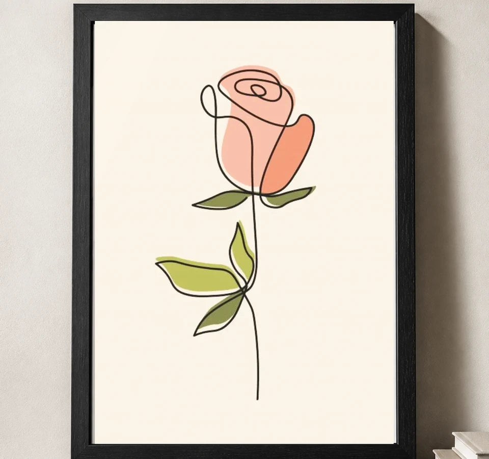 Styled close-up of A4 · Black Gallery Frame - gallery image 3 of 5