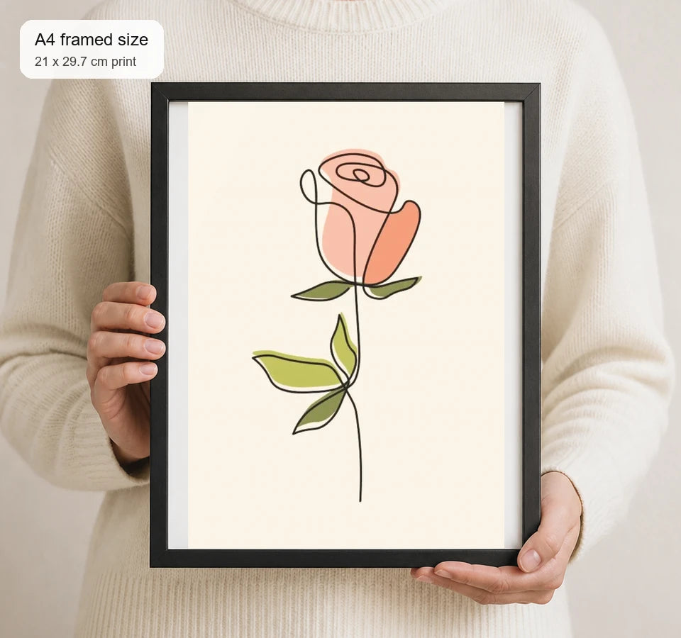 Size reference for A4 · Black Gallery Frame - gallery image 4 of 5