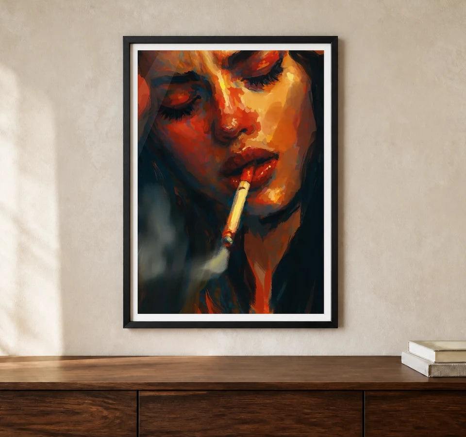 Product-focused lifestyle view of A4 · Black Gallery Frame - gallery image 1 of 5