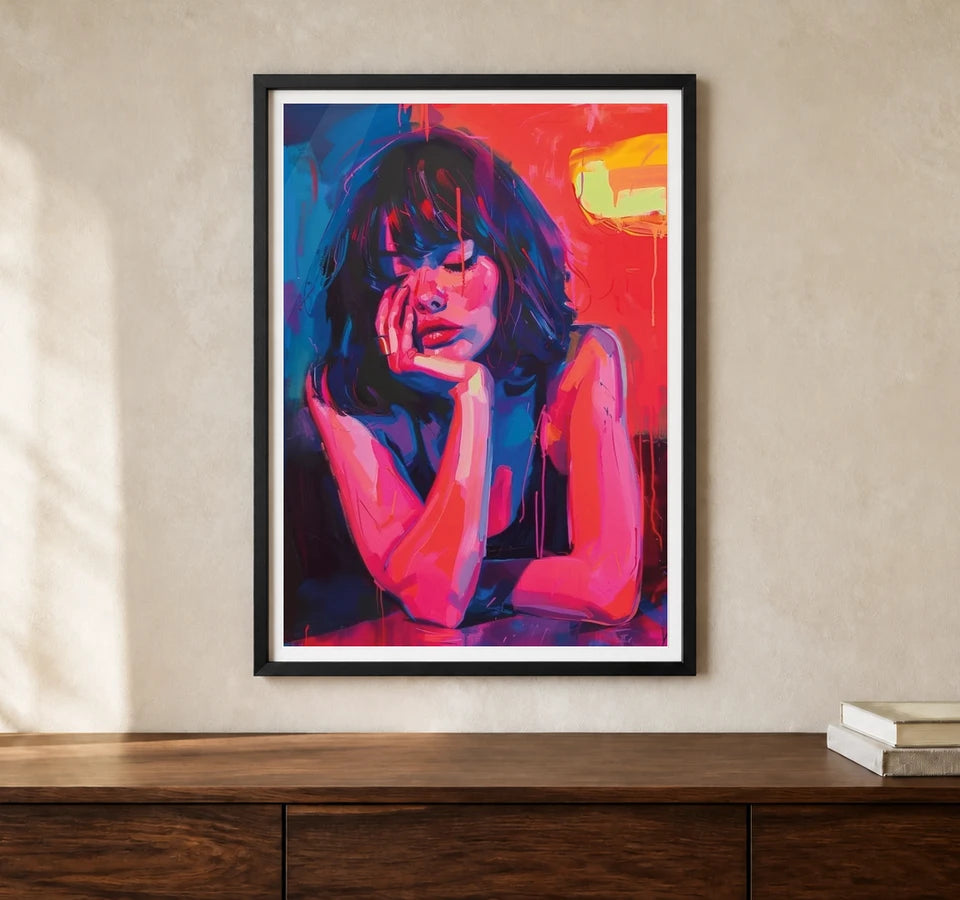 Product-focused lifestyle view of A4 · Black Gallery Frame - gallery image 1 of 5
