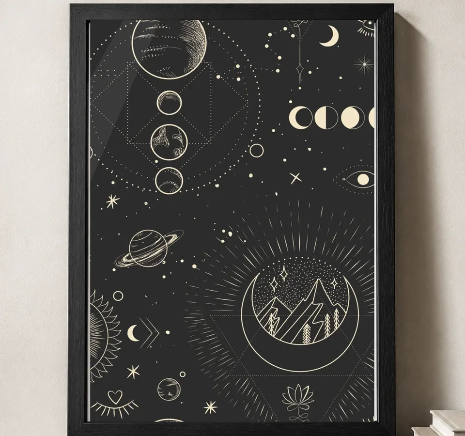 Styled close-up of A4 · Black Gallery Frame - gallery image 3 of 5