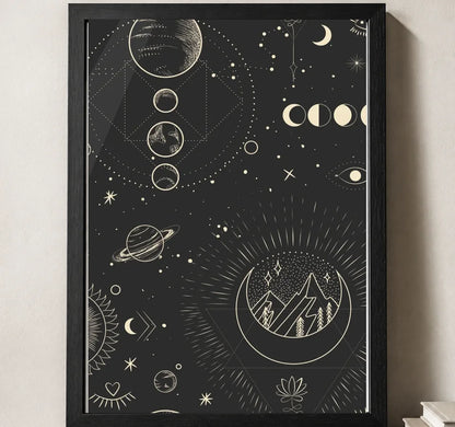 Styled close-up of A4 · Black Gallery Frame - gallery image 3 of 5