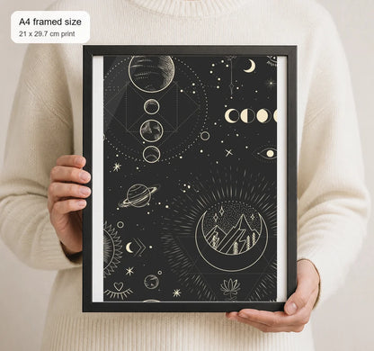 Size reference for A4 · Black Gallery Frame - gallery image 4 of 5